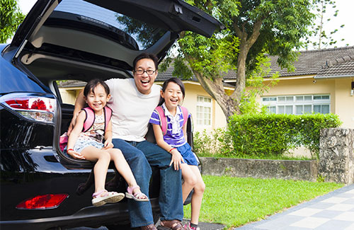 family car insured